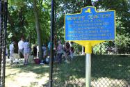 Update #1: Seven Long Island Motor Parkway Preservation Members Help to Preserve a Town Landmark