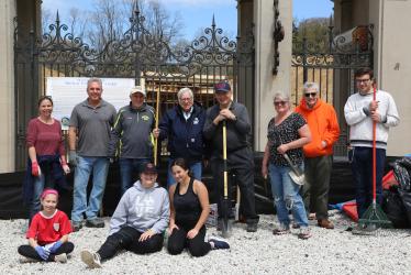 Earth Day Weekend was celebrated with the clean-up of the Mackay Estate Gate Lodge