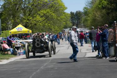 Smiles and Thumbs-Ups at the First Car Show Ever Held on the Long Island Motor Parkway