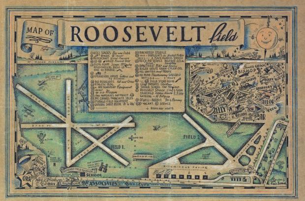 “Roosevelt Field and Ye Motor Parkway” Executed by Artist Eric Sloane