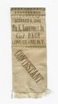 A rare 1906 Vanderbilt Cup Race Contestant Ribbon Badge manufactured by The Whitehead & Hoag Co.