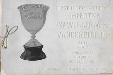 Greg O’s Garage; From the Helck Family Collection: The official 1904 Vanderbilt Cup race program