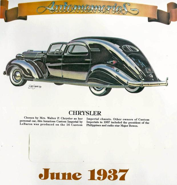 The Art of Jack Juratovic: 1937 Chrysler’s Chrysler