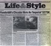Vanderbilt’s Chrysler: An Update