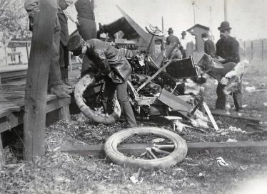 Mystery Foto #39 Solved:The First Documented Automobile Railroad Crossing Accident in the USA Update
