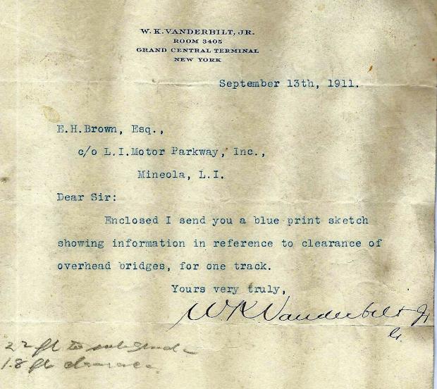 Malverne Treasure #1: A Letter from William K. Vanderbilt, Jr.