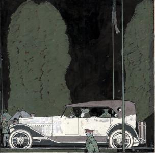 Helck Family Collection:Original Illustration by the “Vermeer” of Automobile Advertising-Earle Teale