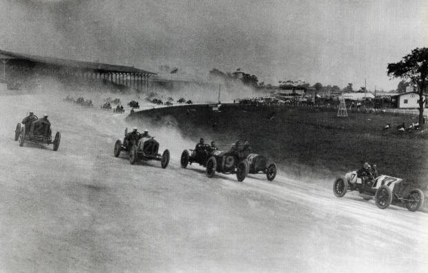 The Alco Black Beast at the First Indy 500 Race