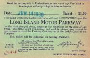 Vanderbilia: The Long Island Motor Parkway Toll Ticket