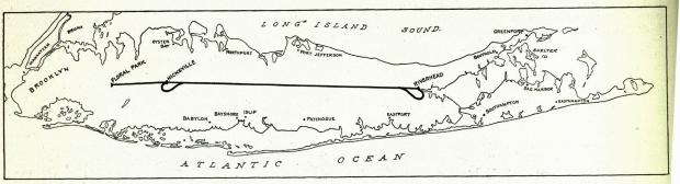 The Planned Long Island Motor Parkway from Floral Park to Riverhead