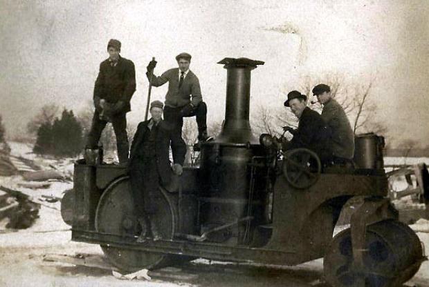 Surveyor Clinton Robertson Photo Album: The Construction Equipment of the Long Island Motor Parkway