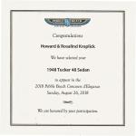 Tucker 1044 Selected to Appear in the 2018 Pebble Beach Concours d’Elegance