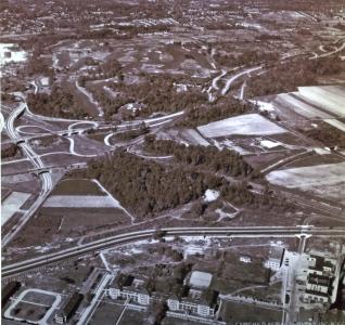 Mystery Foto 2013#5 Redux:Creedmore Hospital and Commonwealth Boulevard Motor Parkway Bridge in 1941