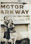 Three Friends Hanging Out at the Motor Parkway Entrance on Springfield Boulevard, Queens in 1931