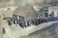 Surveyor Clinton Robertson Photo Album:The Motor Parkway Engineering Field Offices & a Worker Shanty