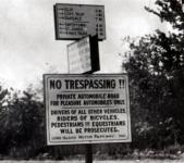 A Motor Parkway Sign at Wheeler Road in Suffolk County