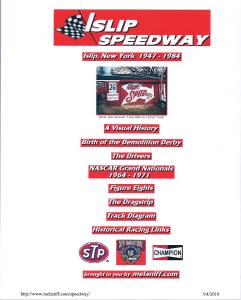 Favorite Website: Islip Speedway on Melaniff.com