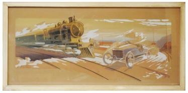 Friday Mystery Foto #31 Solved: An Antique Lithograph of the 1904 Vanderbilt Cup Race