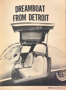 The 1962 Ford Cougar 406 Concept Car featured in Hot Rodding Magazine (1962)