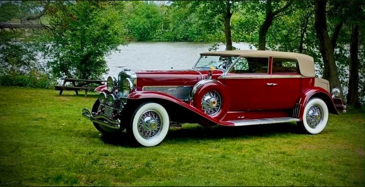The 1930 Duesenberg Model J Murphy Sedan Convertible Berline attends the 2nd Annual Spring Dust Off & Blessing of the Cars in Riverhead