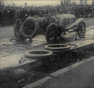 Mystery Friday Foto #22 Solved:&nbsp; #1 Locomobile  at the 1908 Vanderbilt Cup Race pits