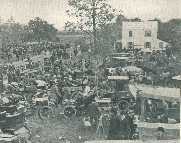 Another  View of the Westbury 1904 Vanderbilt Cup Race Grandstand