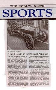 Roslyn News “Black Beast at Great Neck Autofest” and WPIX-TV Coverage