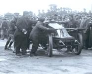 Willie K Helping to Start the 1908 Renault Racer