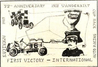 Kleiner’s Korner: A Commemorative 1908 Vanderbilt Cup Race Stamp Designed by Walt Gosden