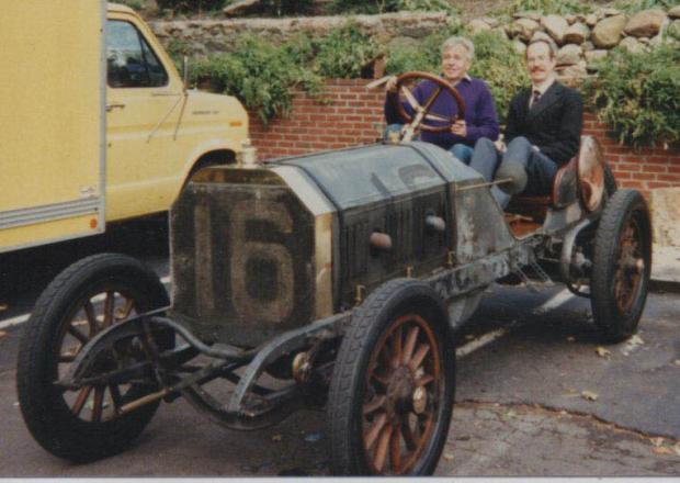 Mystery Foto #16 Solved: Jerry Helck and Walt Gosden in Old 16 at the 80th Anniversary of the 1908 Vanderbilt Cup Race