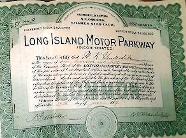 Kleiner’s Korner: Stockholders of the Long Island Motor Parkway