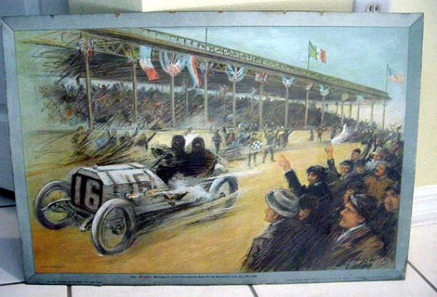 Collectorsweekly.com Show & Tell: The Locomobile Vanderbilt Cup Race Poster