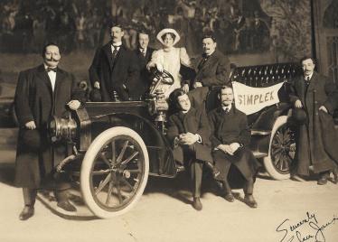 Vanderbilt Cup Race Drivers  on the Broadway Stage in 1906