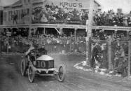 The #10 Darracq at Krug’s Corner During the 1906 Vanderbilt Cup Race