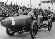 Dario Resta and the Peugeot- Repeat Winner of the Vanderbilt Cup Race