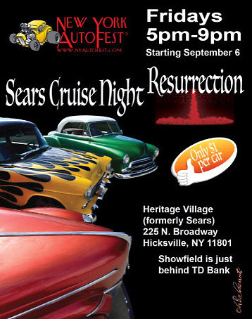NY Autofest Sears Fridays Cruise Night Resurrection, Hicksville, NY