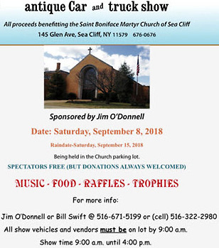St. Boniface Charity Antique Car Show & Truck Show, Sea Cliff, NY