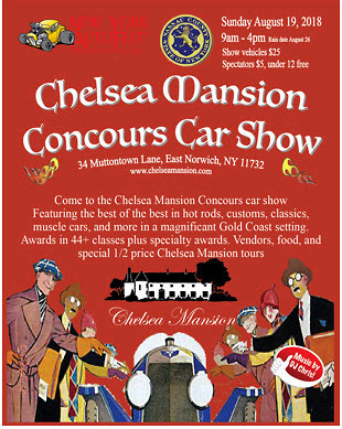 Chelsea Mansion Concours Car Show, East Norwich, NY