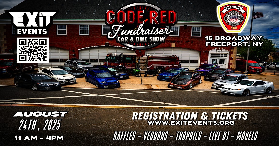 Exit Events Code Red Fundraiser Car & Bike Show, Freeport, NY