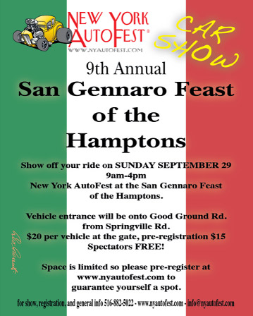 NY Autofest San Gennaro Feast of the Hamptons, Hampton Bays, NY