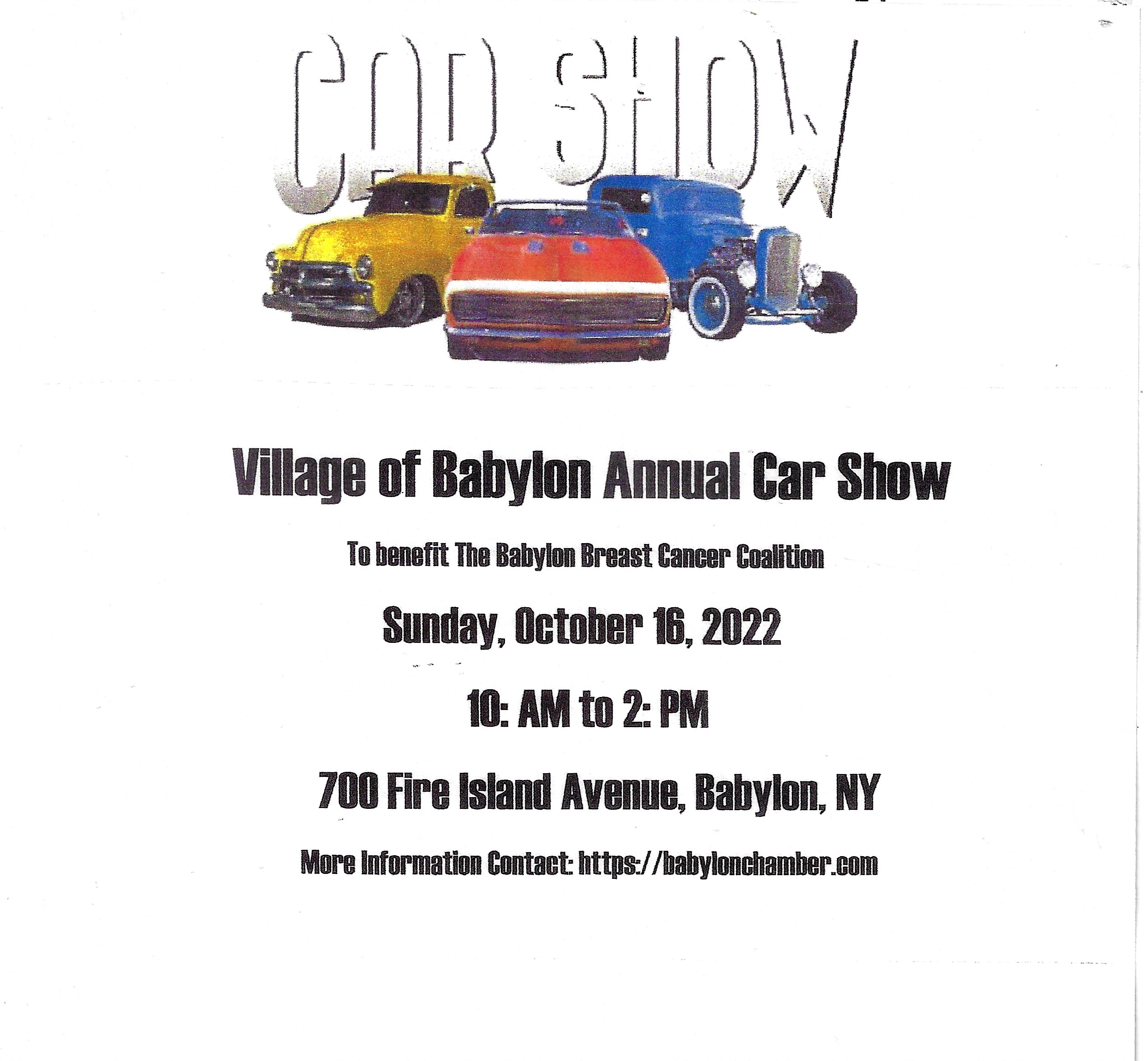 The Village of Babylon Annual Car Show, Babylon, NY