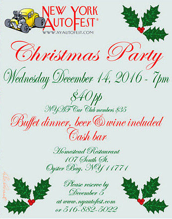 New York AutoFest Annual Christmas Party, Oyster Bay, NY