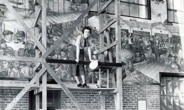 Vanderbilt Cup Races - Blog - In Search of Aline Rhonie’s Mural “The ...